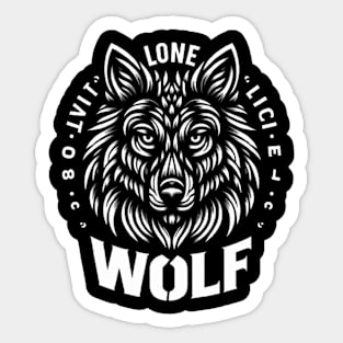 LoneWolf T-Shirt Sticker